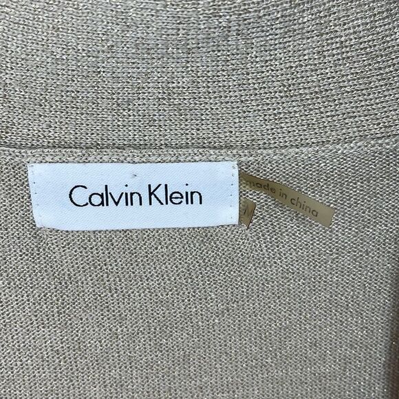 Calvin Klein Beige Cardigan Sweater - Picture 3 of 4